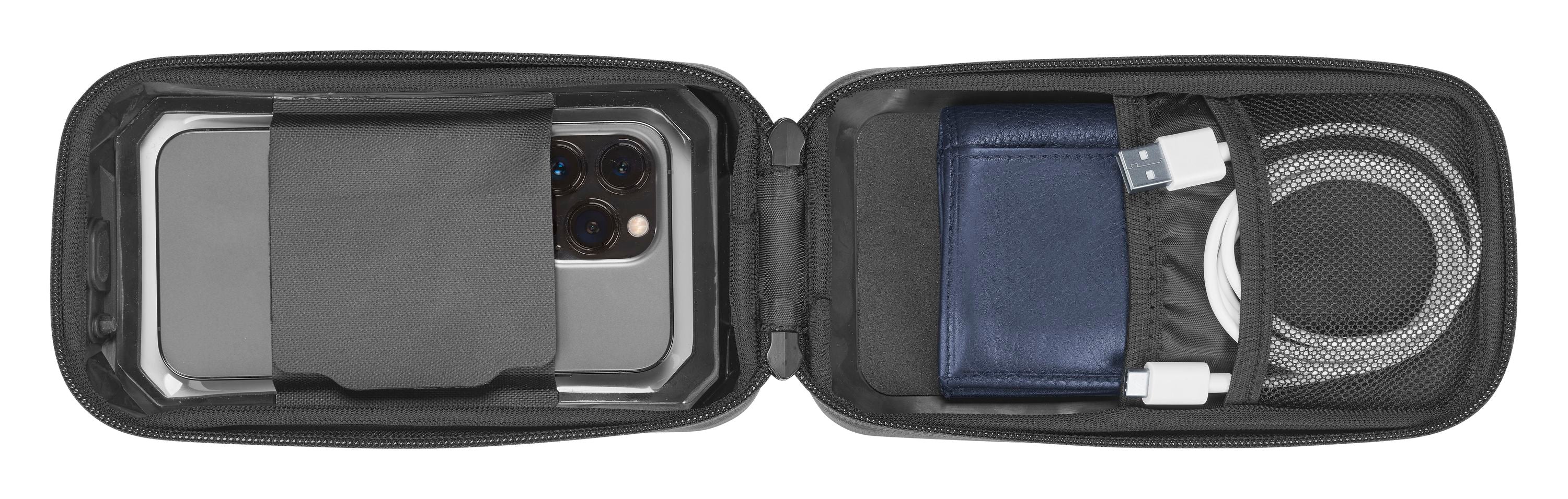 Universelles Etui mit Quiklox®-Motorradhalterung