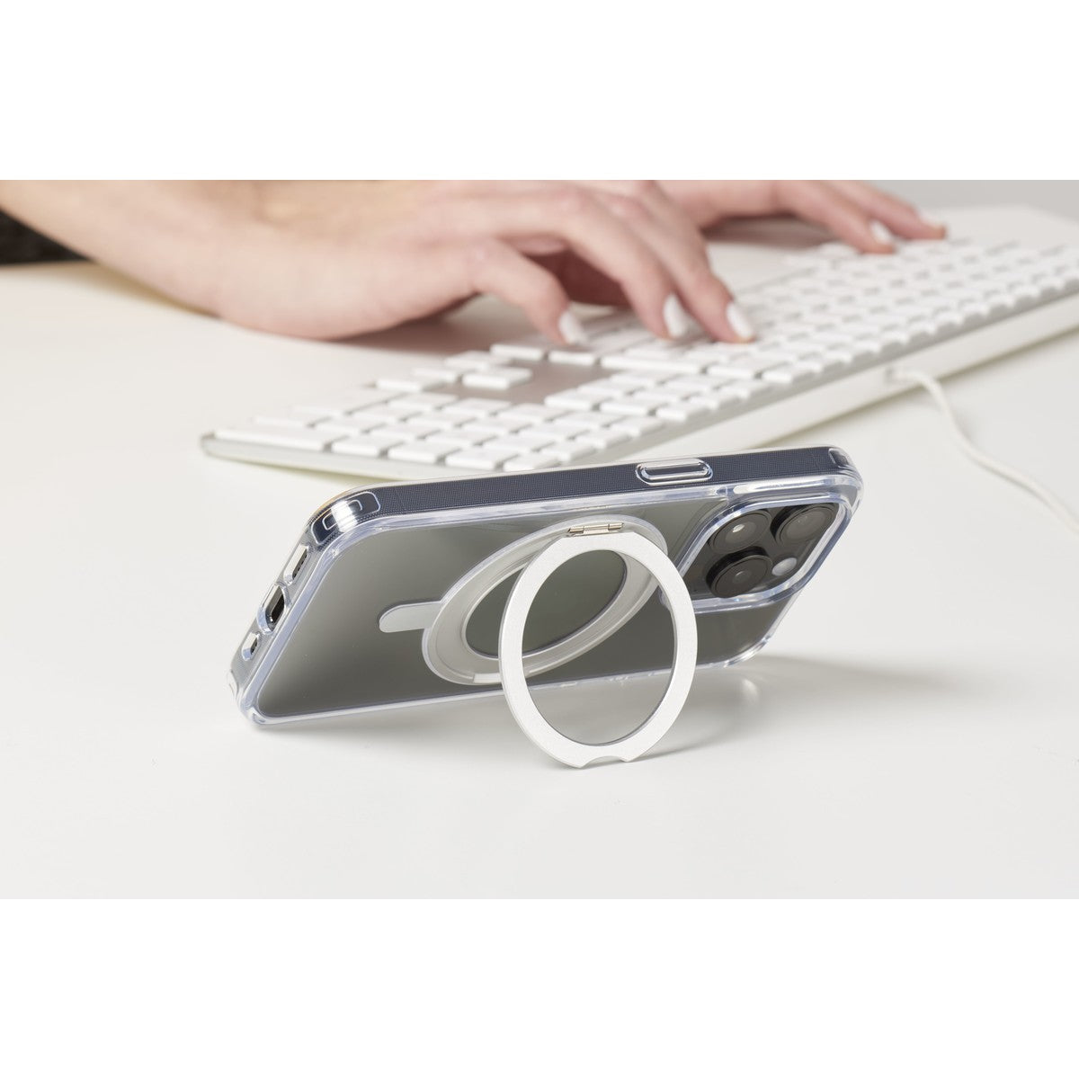 Etui mit drehbarem Ringhalter, kompatibel mit Magsafe®-Ökosystem