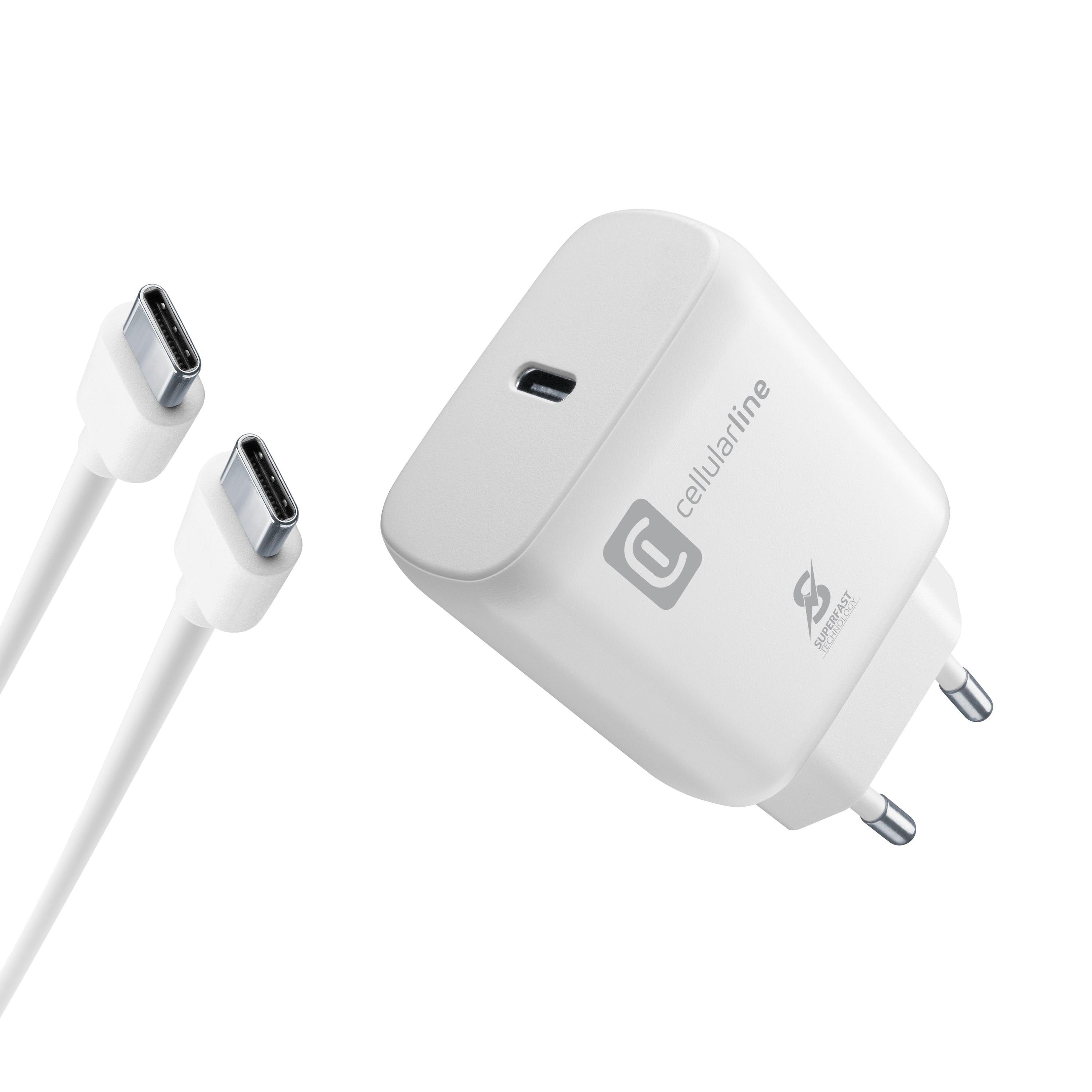 Cellularline Super Fast Charger Kit 25W - USB-C to USB-C