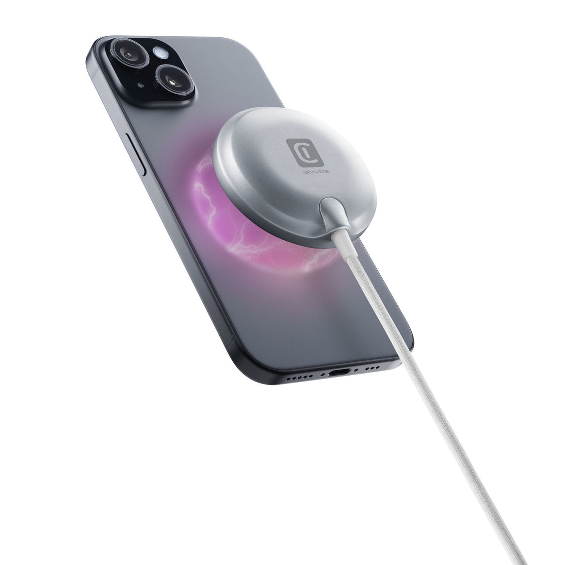 Cellularline 8018080492211 Smartphone, Universal White AC Wireless charging Fast charging Indoor