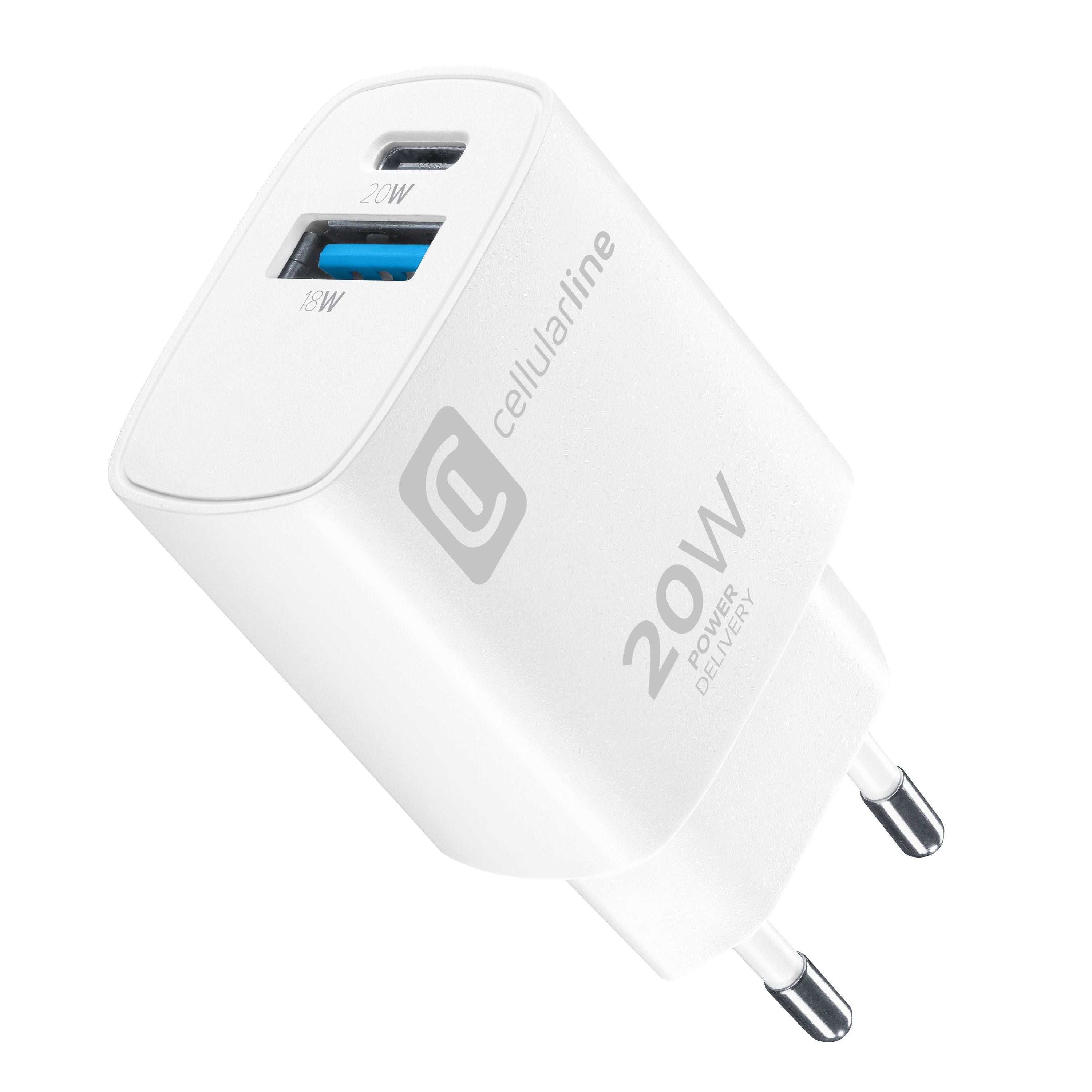 CHARGER DUAL APPLE PD 20W WHITE