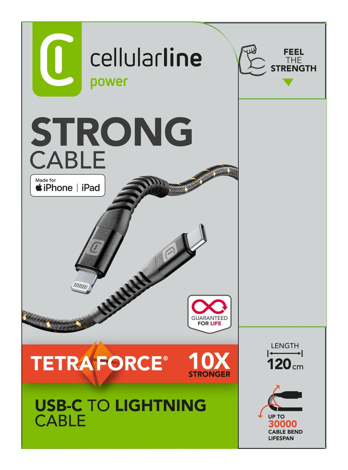Cellularline 8018080353208 1,2 m Black