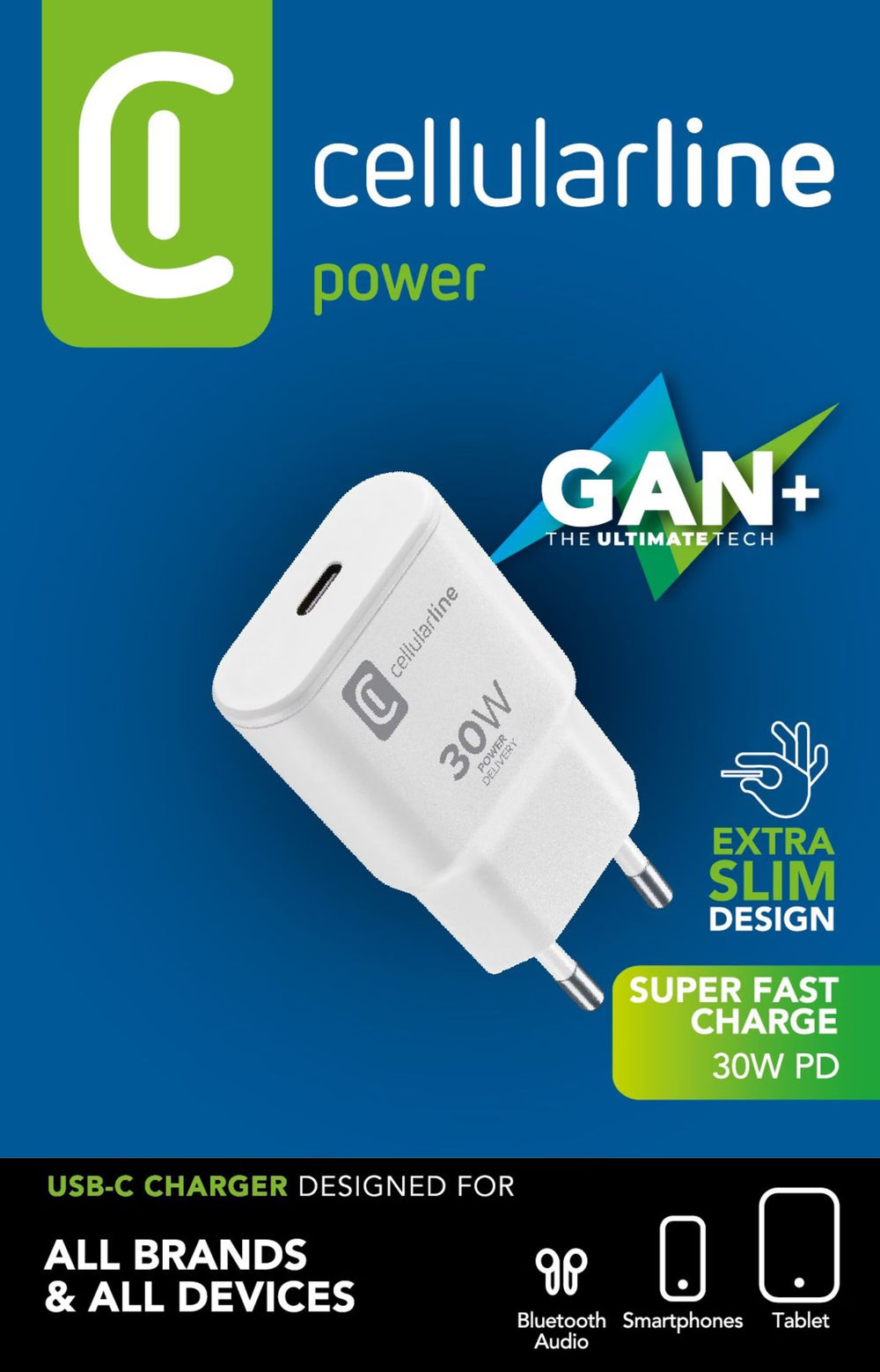 Chargeur USB-C avec technologie GaN - GAN SLIM 30W