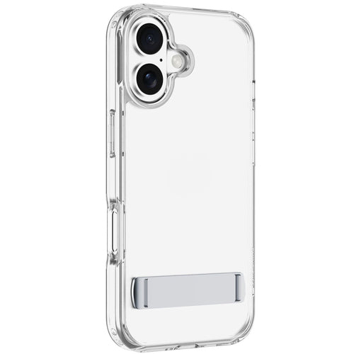 Clear Stand - Transparent case with integrated stand for hands-free use.