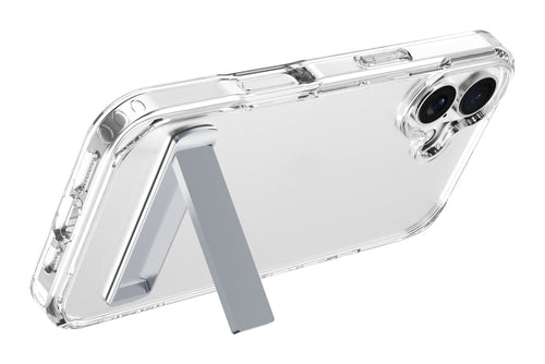 Clear Stand - Transparent case with integrated stand for hands-free use.