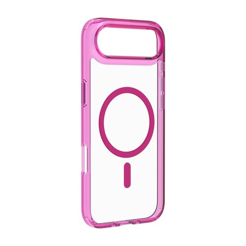 Transparent case with colored edges compatible with Magsafe® ecosystem
