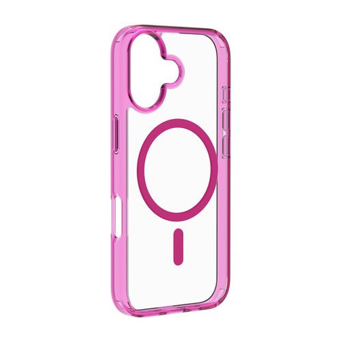 Transparent case with colored edges compatible with Magsafe® ecosystem