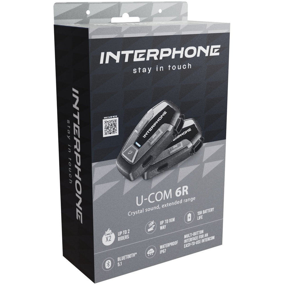 Intercom pour casque moto Bluetooth® jusqu'à 2 utilisateurs