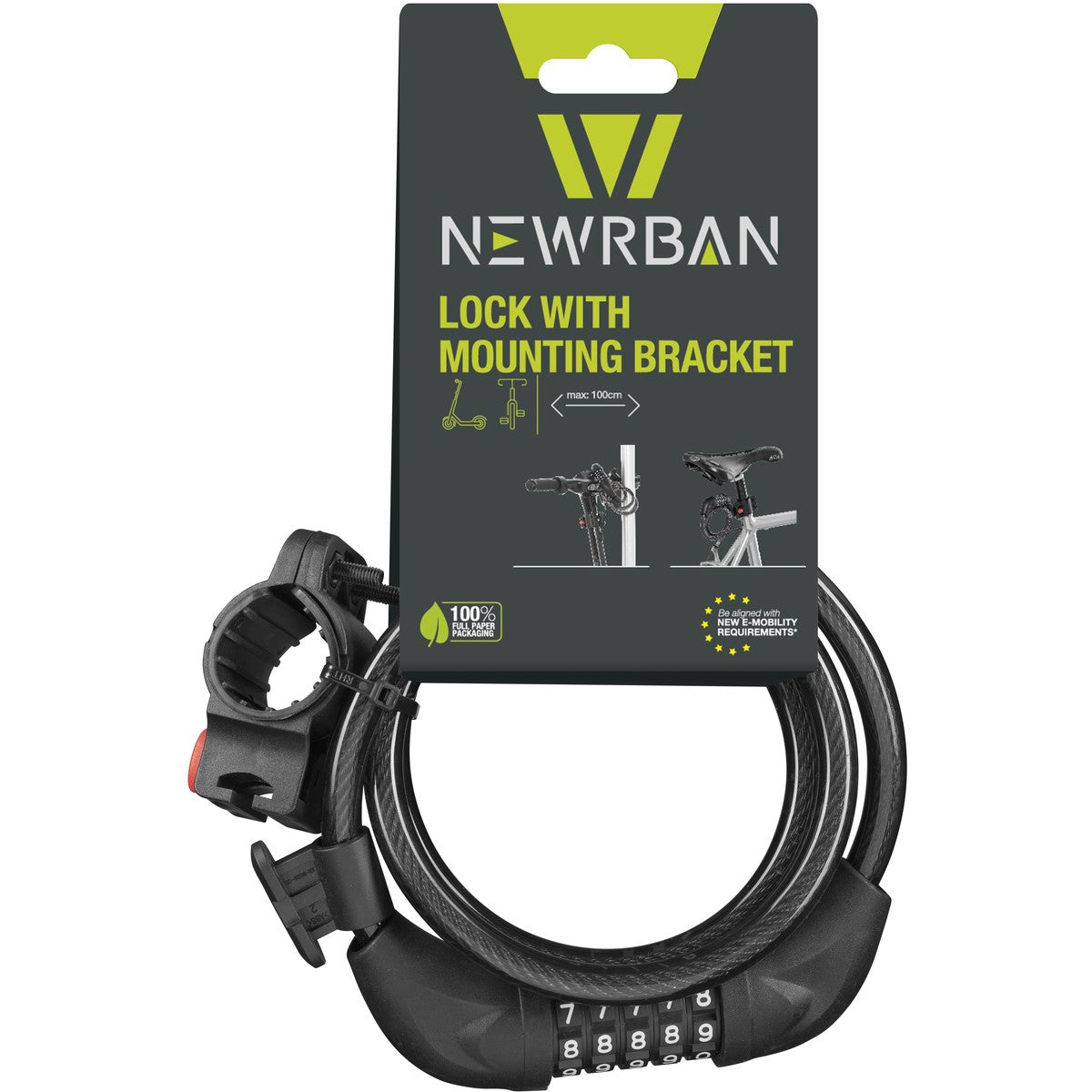 Lock with mounting bracket