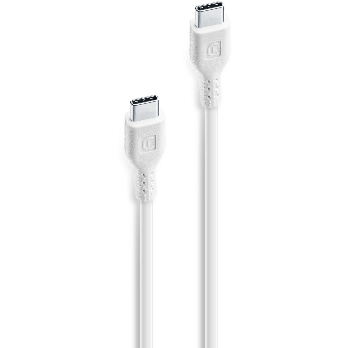 Câble de données USB-C à USB-C 15 cm blanc